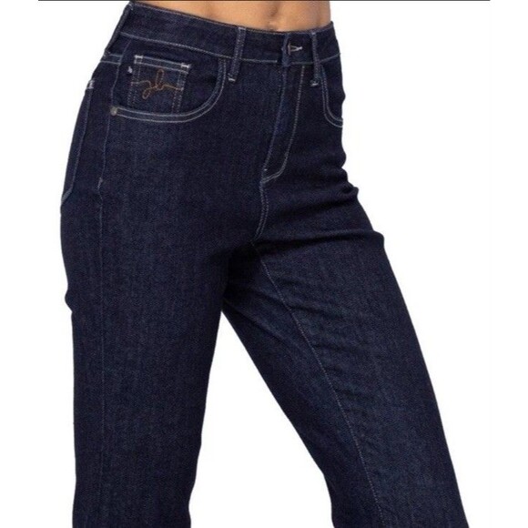 Judy Blue Mom Fit High Waist Jeans 18W Dark Wash Stretch Plus Size NWT - Picture 14 of 14